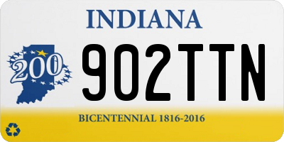 IN license plate 902TTN