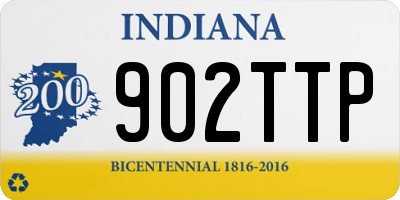 IN license plate 902TTP