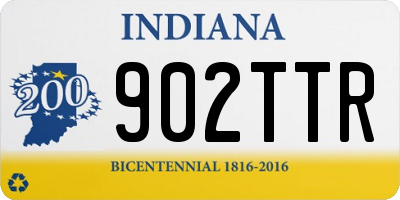 IN license plate 902TTR