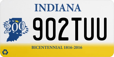 IN license plate 902TUU
