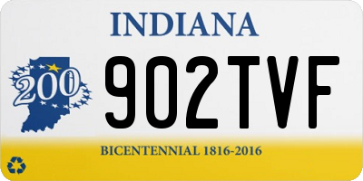 IN license plate 902TVF