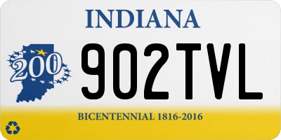 IN license plate 902TVL