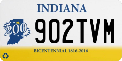 IN license plate 902TVM