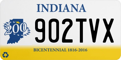 IN license plate 902TVX