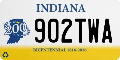 IN license plate 902TWA