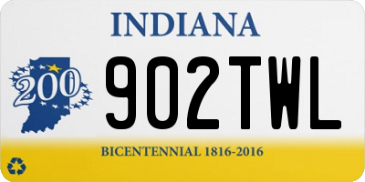 IN license plate 902TWL