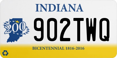 IN license plate 902TWQ