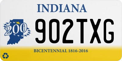 IN license plate 902TXG