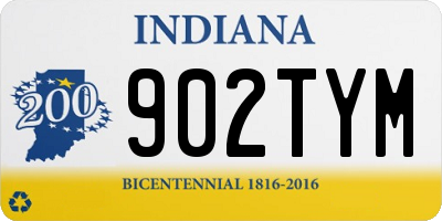 IN license plate 902TYM