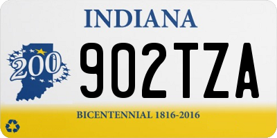 IN license plate 902TZA