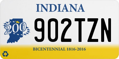 IN license plate 902TZN
