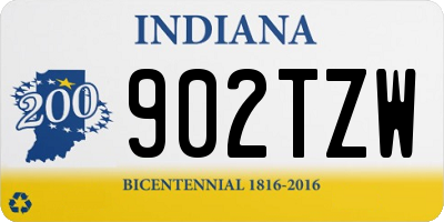 IN license plate 902TZW