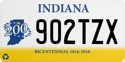 IN license plate 902TZX