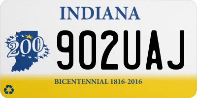 IN license plate 902UAJ
