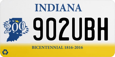 IN license plate 902UBH