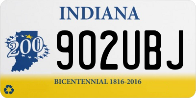 IN license plate 902UBJ