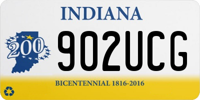 IN license plate 902UCG
