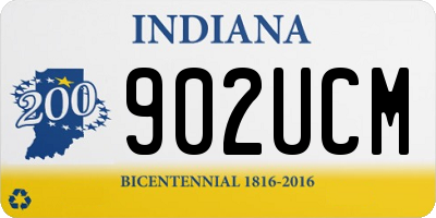 IN license plate 902UCM