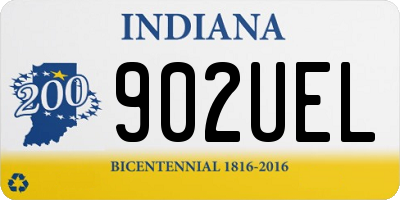 IN license plate 902UEL