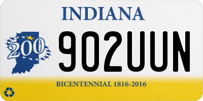 IN license plate 902UUN