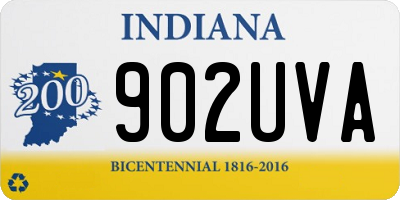 IN license plate 902UVA