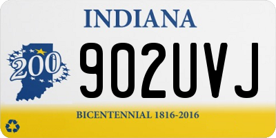 IN license plate 902UVJ