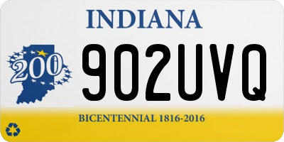 IN license plate 902UVQ