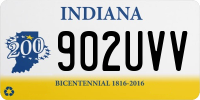 IN license plate 902UVV