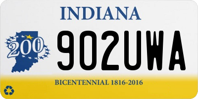 IN license plate 902UWA