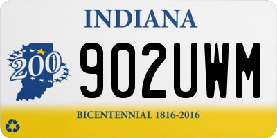 IN license plate 902UWM