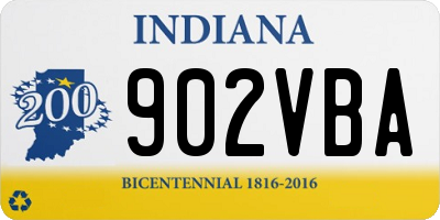 IN license plate 902VBA