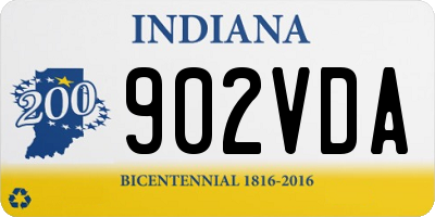 IN license plate 902VDA