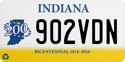 IN license plate 902VDN