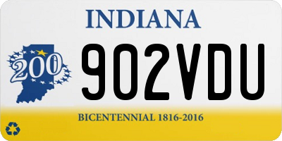 IN license plate 902VDU