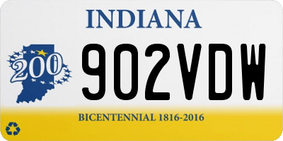IN license plate 902VDW