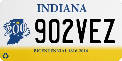 IN license plate 902VEZ