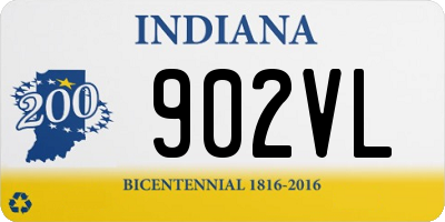 IN license plate 902VL