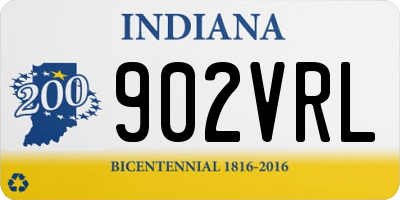 IN license plate 902VRL