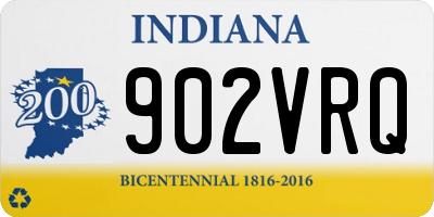 IN license plate 902VRQ