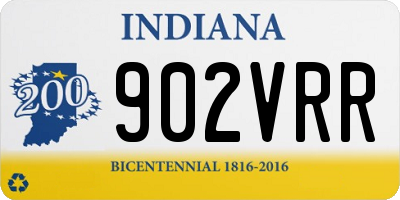 IN license plate 902VRR
