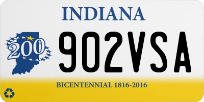 IN license plate 902VSA