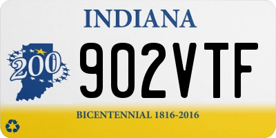 IN license plate 902VTF