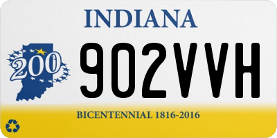 IN license plate 902VVH