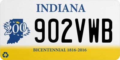 IN license plate 902VWB