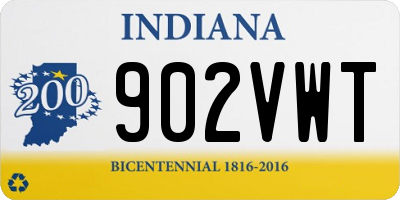 IN license plate 902VWT