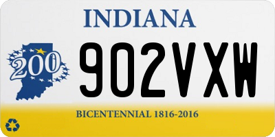 IN license plate 902VXW