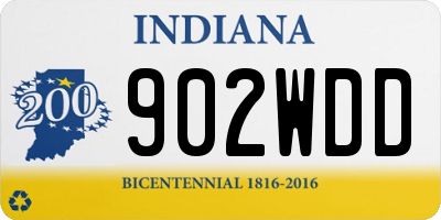 IN license plate 902WDD