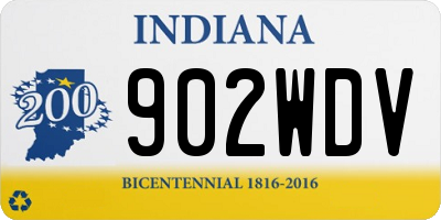 IN license plate 902WDV