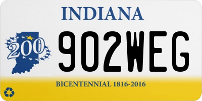 IN license plate 902WEG