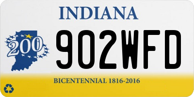 IN license plate 902WFD